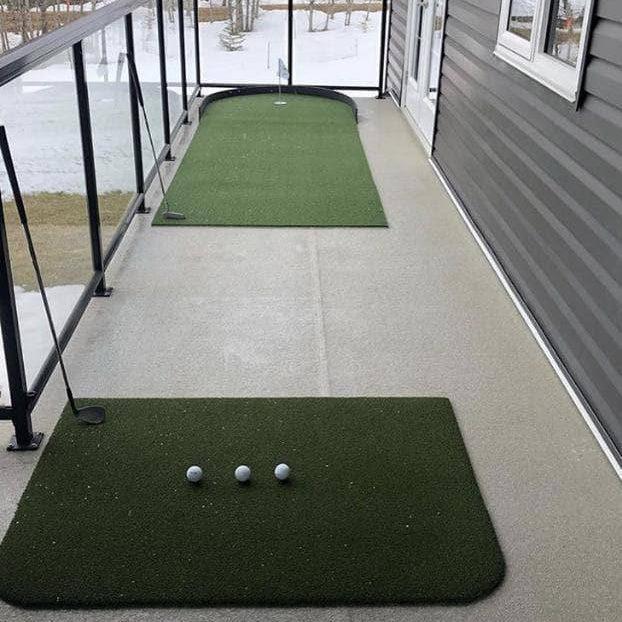 Big Moss 3'x15' Commander Patio Series Putting And Chipping Green