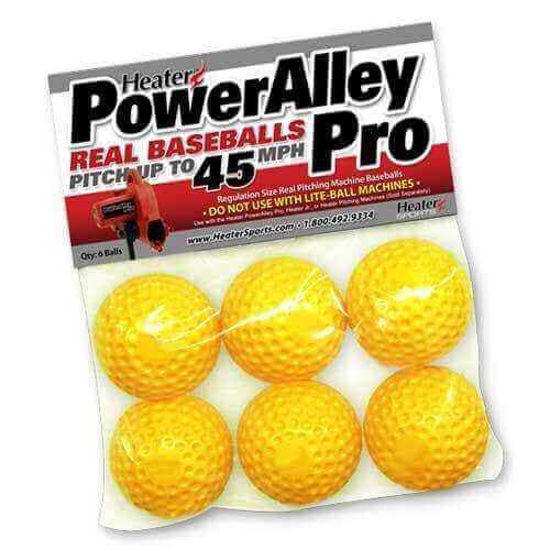 Heater Sports PowerAlley Pro Yellow Dimpled Pitching Machine Balls