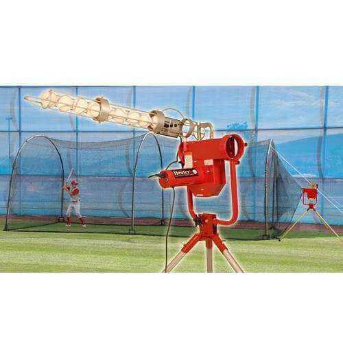 Heater Sports Pro With Auto Ball Feeder & Xtender 24' Cage