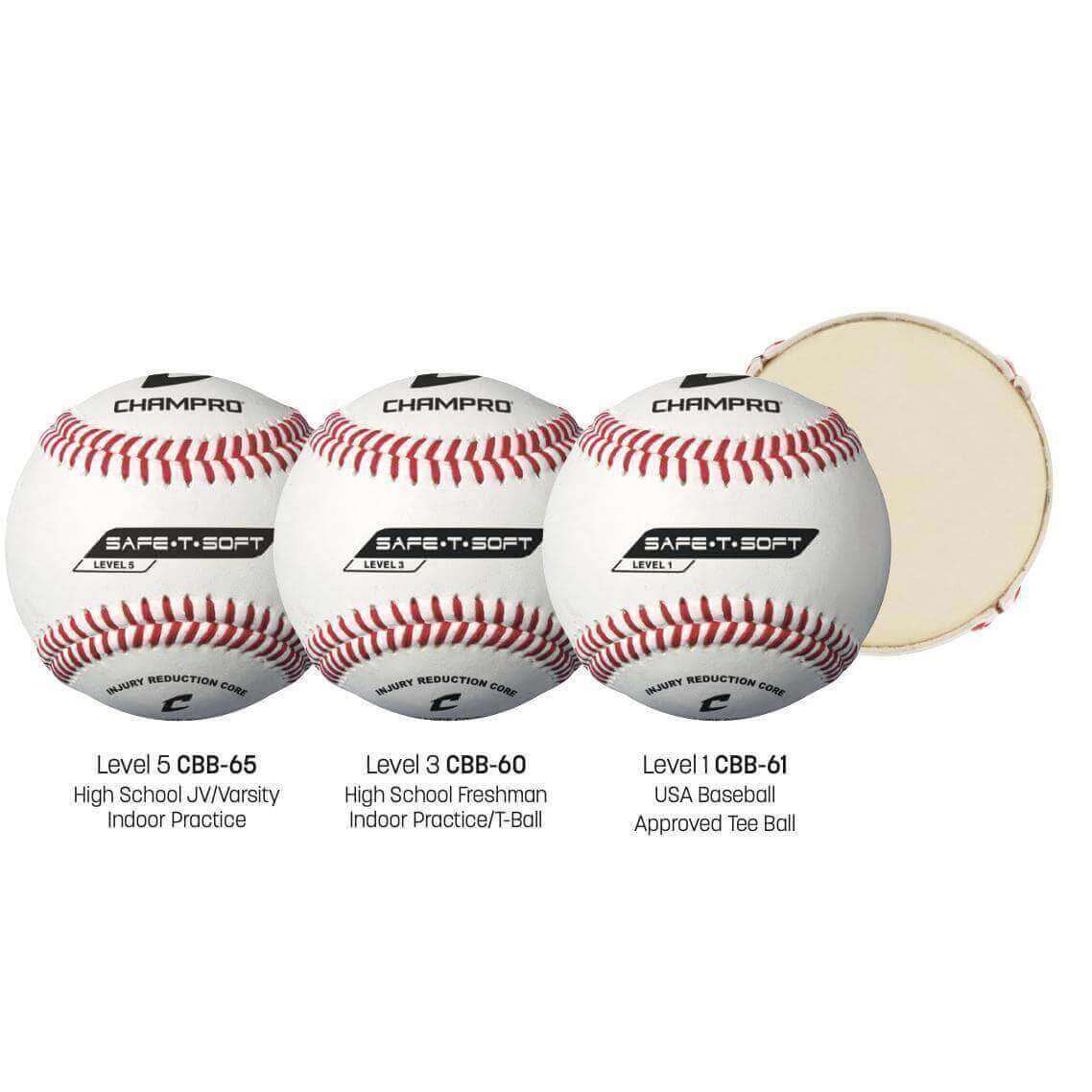 Champro Safe-T-Soft Series Baseballs (1 Dozen)