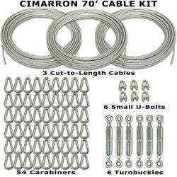 Cimarron Sports Cable Kit For 70' Batting Cage Installation
