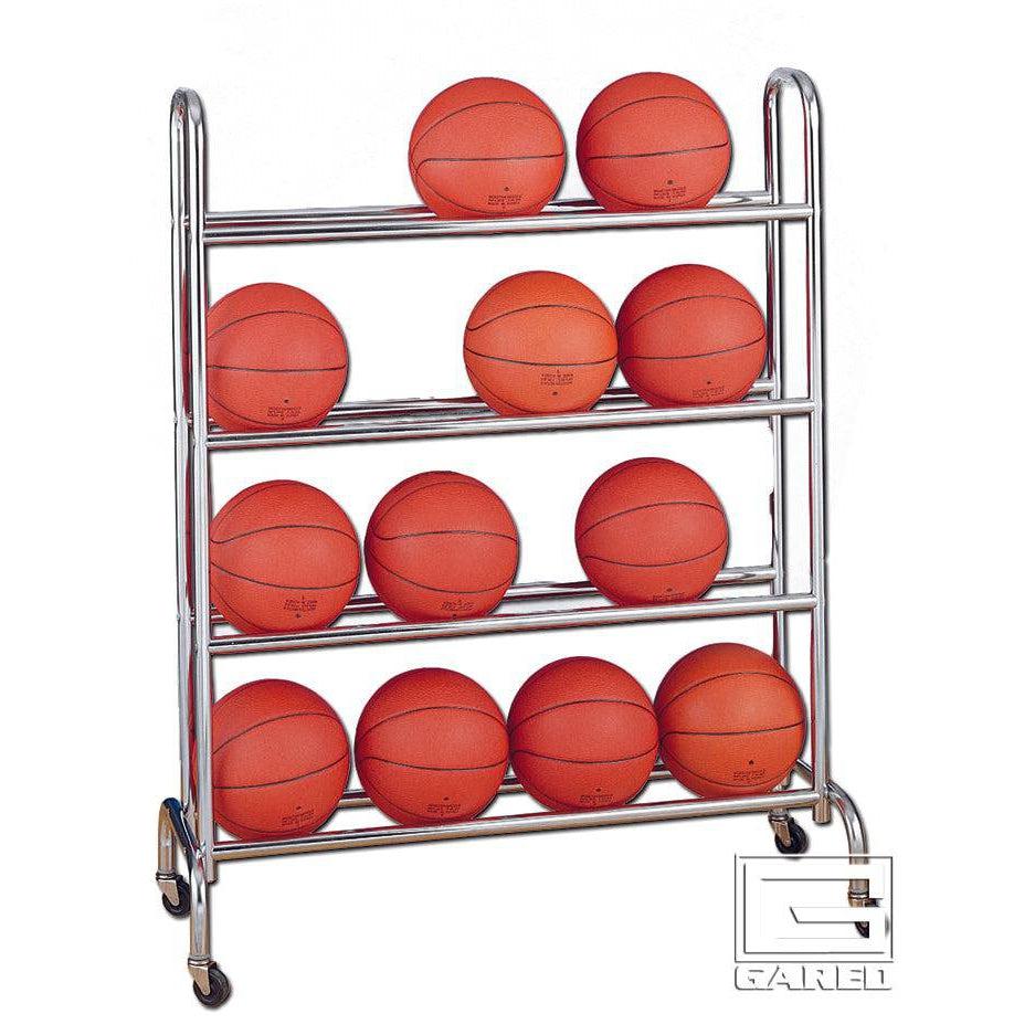 Gared Sports 3-Tier or 4-Tier Ball Rack With Casters