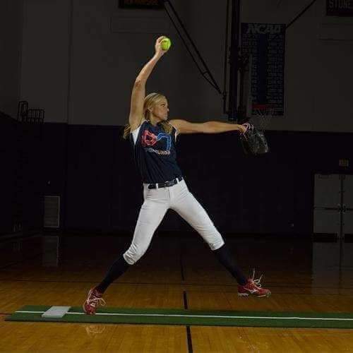 ProMounds Jennie Finch Foam Back Pitching Mat With Powerline
