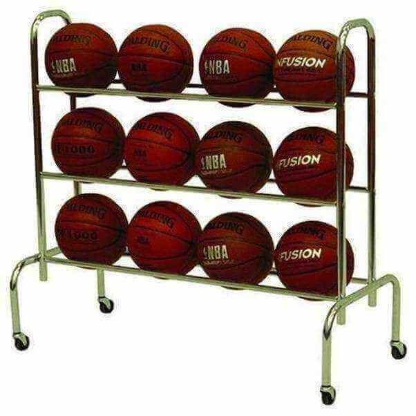 Spalding 12-Ball Capacity Scholastic Basketball Rack