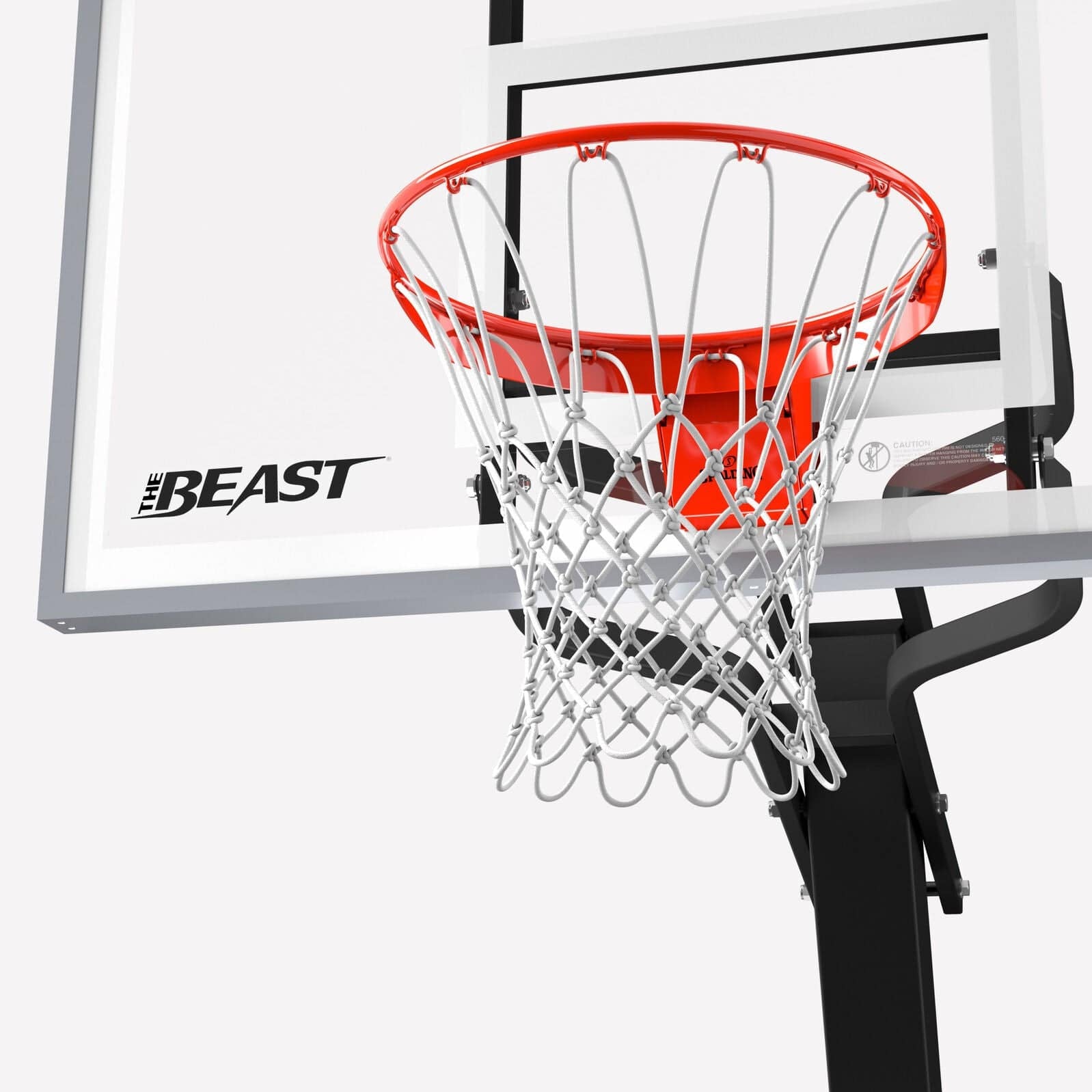 Spalding The Beast 60 Tempered Glass Portable Basketball Hoop